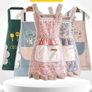 Tạp Dề Vải Nấu Ăn HIKARU (Nhiều Lựa Chọn) Tạp Dề Chống Nước Pha Chế Chất Liệu Vải