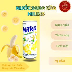 Nước Soda Sữa Milkis Vị Chuối | Mì Việt Casumo - Thương Hiệu Hàn Quốc (250ml/lon)