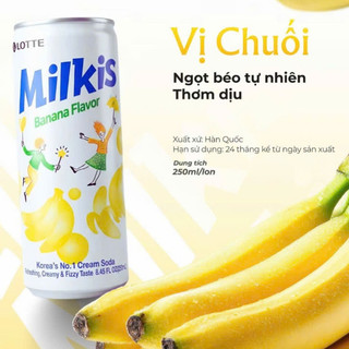 Nước Soda Sữa Milkis Vị Đào | Mì Việt Casumo - Thương Hiệu Hàn Quốc (250ml/lon)