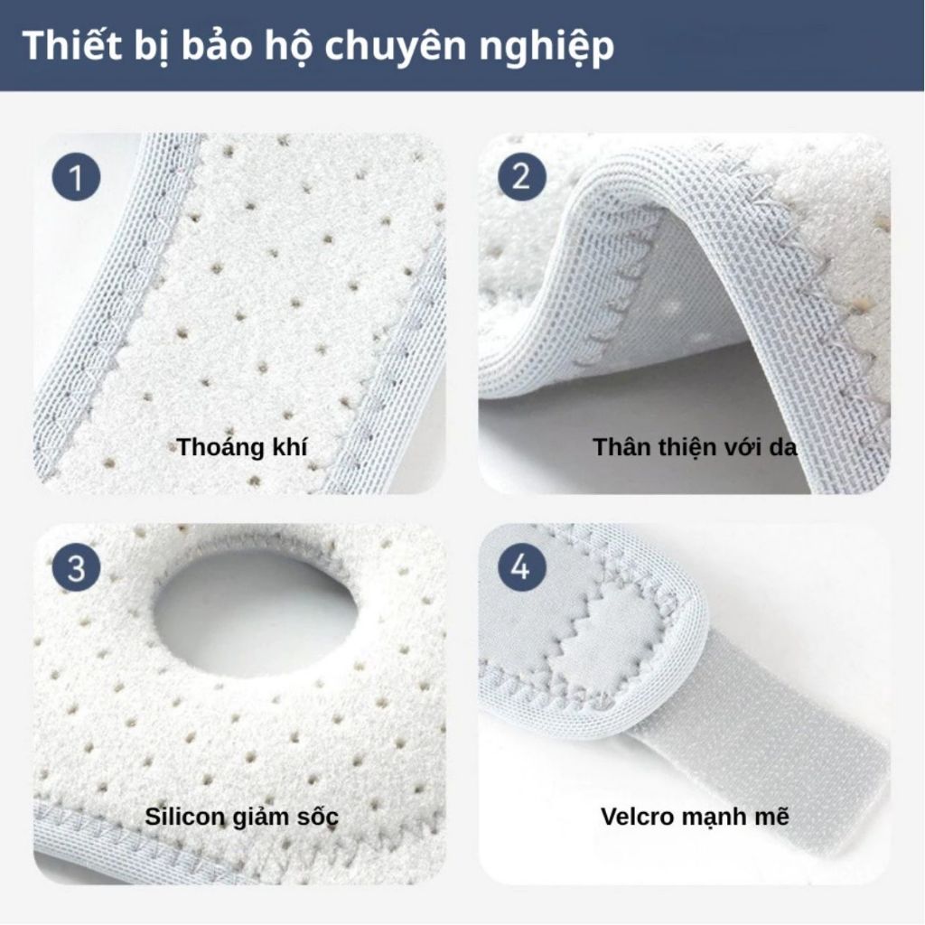 Băng Bảo vệ khuỷu tay Nailekesi, Đai Xỏ Khuỷu Tay, đệm silicon êm ái giúp cố định khớp và phòng chống chấn thương