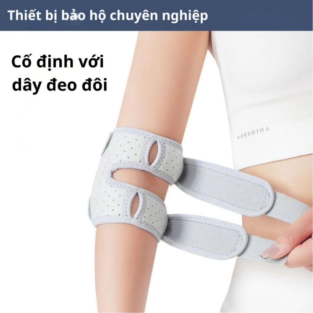 Băng Bảo vệ khuỷu tay Nailekesi, Đai Xỏ Khuỷu Tay, đệm silicon êm ái giúp cố định khớp và phòng chống chấn thương