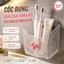 Combo 2 cái Ly cốc đựng bàn chải đa năng hình NƠ 10.5x8x11.5cm