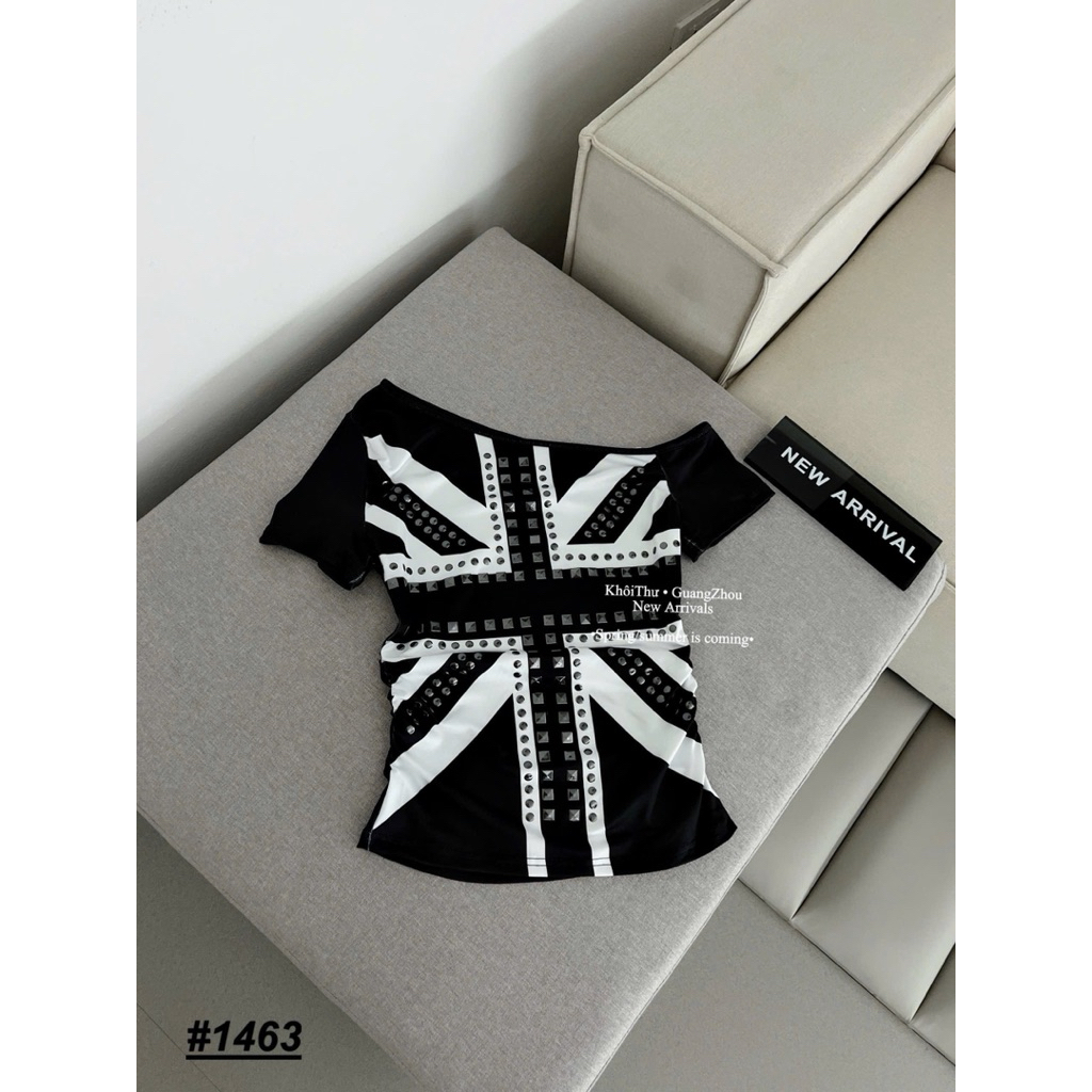 💥 Thun lệch vai mix màu đỉnh của chóp lun 😍 chất liệu co dãn bao mát  Free size