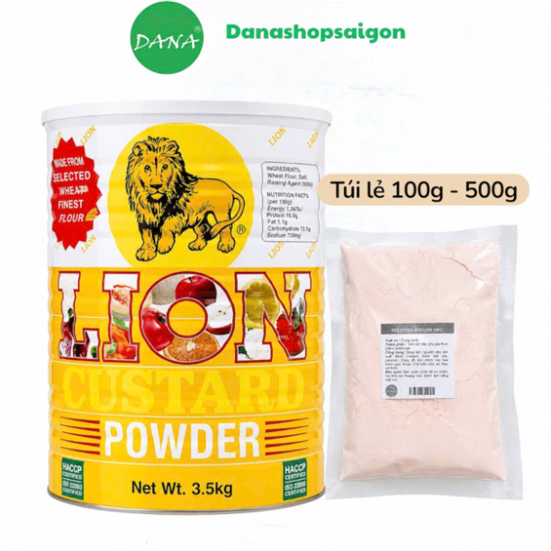 Bột Sư Tử - Lion Custard Túi Lẻ 100g - 500g