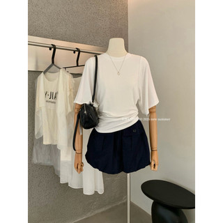 𝐩𝐡𝐢𝐞𝐧 𝐘𝐉𝐈𝐀 | 1311 Áo Thun Cánh Dơi Tay Lỡ Cổ Tròn Ôm Eo