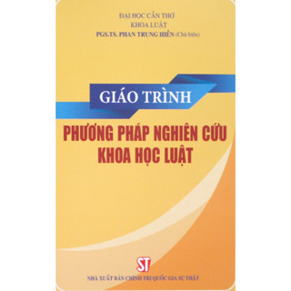 Giáo trình Phương pháp nghiên cứu khoa học ngành luật