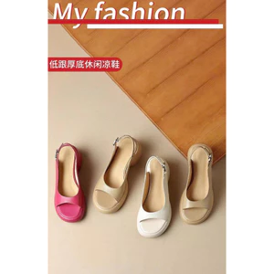 Giày sandal đế xuồng cho nữ, kiểu dáng mới mùa hè 2026, thời trang,đa năng,kiểu La Mã,giày cho nữ dáng nhỏ nhắn