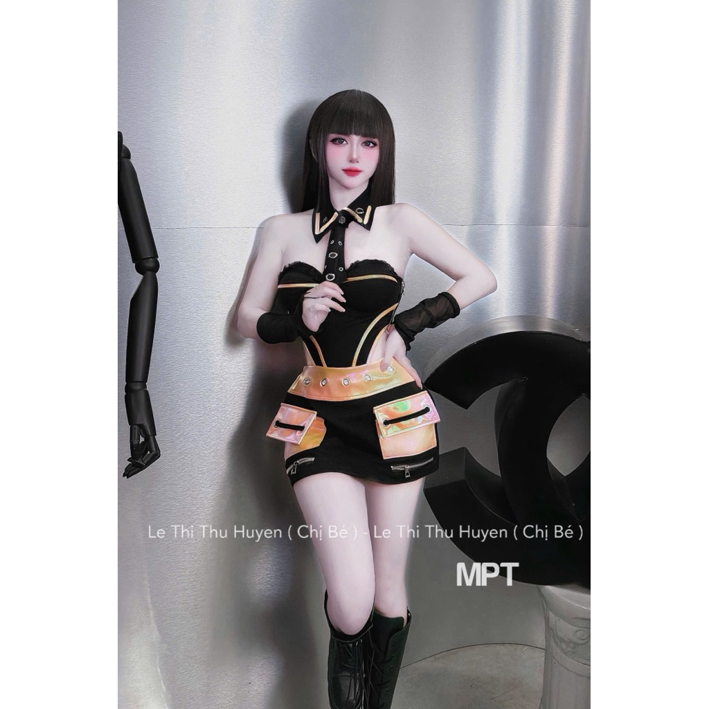🔱 Set suit umi da bóng  Kèm tay+ cổ cava