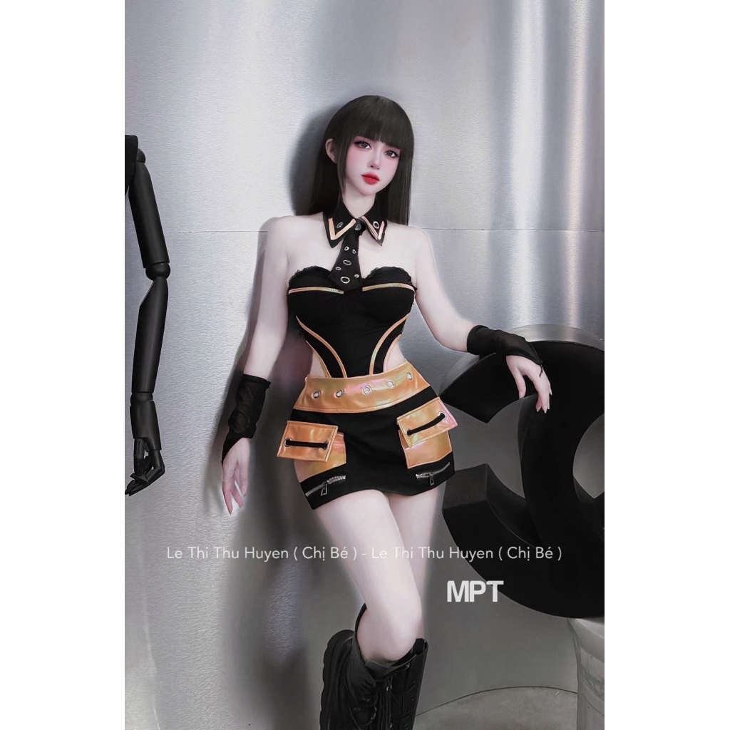 🔱 Set suit umi da bóng  Kèm tay+ cổ cava