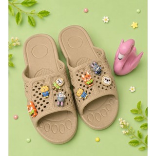 [Harley Store] Dép Đi Trong Nhà, Đúc Nguyên Khối, Chất Eva Mềm, Nhẹ, Thoáng Khí, Hạn Chế Trơn Trượt (Tổ Ong Có Charm)