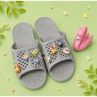 [Harley Store] Dép Đi Trong Nhà, Đúc Nguyên Khối, Chất Eva Mềm, Nhẹ, Thoáng Khí, Hạn Chế Trơn Trượt (Tổ Ong Có Charm)