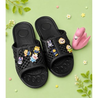 [Harley Store] Dép Đi Trong Nhà, Đúc Nguyên Khối, Chất Eva Mềm, Nhẹ, Thoáng Khí, Hạn Chế Trơn Trượt (Tổ Ong Có Charm)
