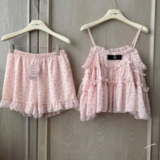•𝙆𝙞𝙣𝙜𝙨𝙝𝙤𝙥𝙗𝙚𝙖𝙪𝙩𝙮•Set Bèo Hồng Chấm Bi Nơ QC