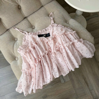 •𝙆𝙞𝙣𝙜𝙨𝙝𝙤𝙥𝙗𝙚𝙖𝙪𝙩𝙮•Set Bèo Hồng Chấm Bi Nơ QC