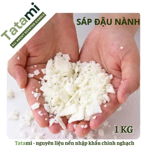1KG Sáp Đậu Nành Nguyên Chất TẶNG KÈM Tinh Dầu+Vỏ Nến Tealight Nguyên Liệu Làm Nến Thơm