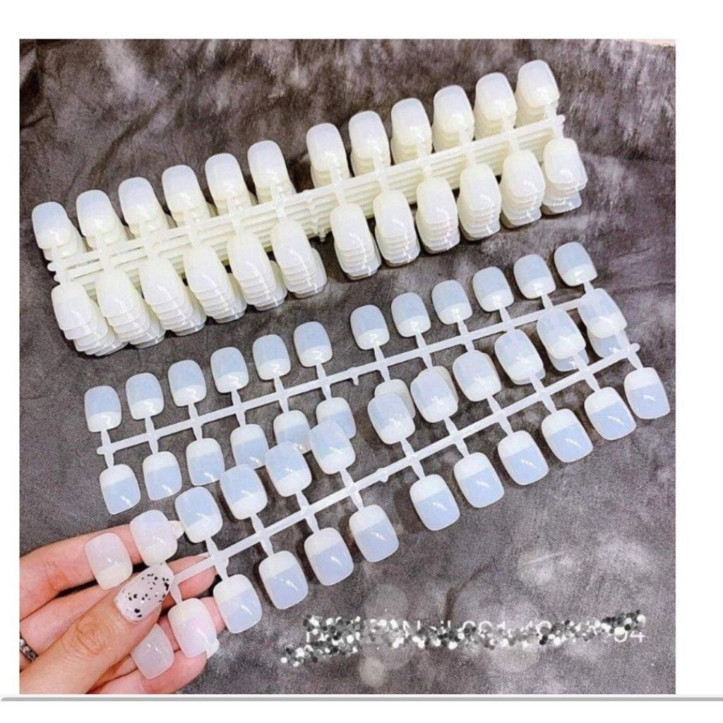[Gía Tốt] Vỉ móng mẫu phom vuông tập sơn (1 bịch 10 vỉ 240 móng) - vỉ móng form vuông vẽ hoạt hình chuyên dụng