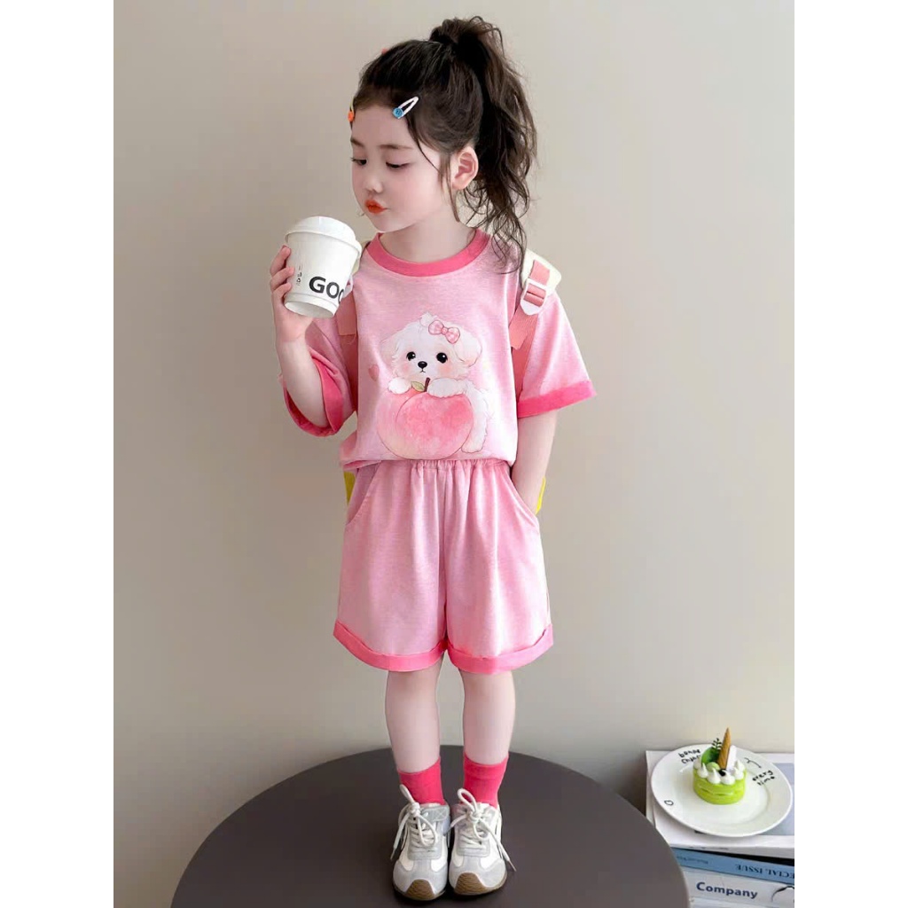 ( COMBO 1-2-3 ) BỘ CÚN ĐÀO BÉ GÁI SZ 14 -43 KG QUẦN ÁO BÉ GÁI MÙA HÈ 2026