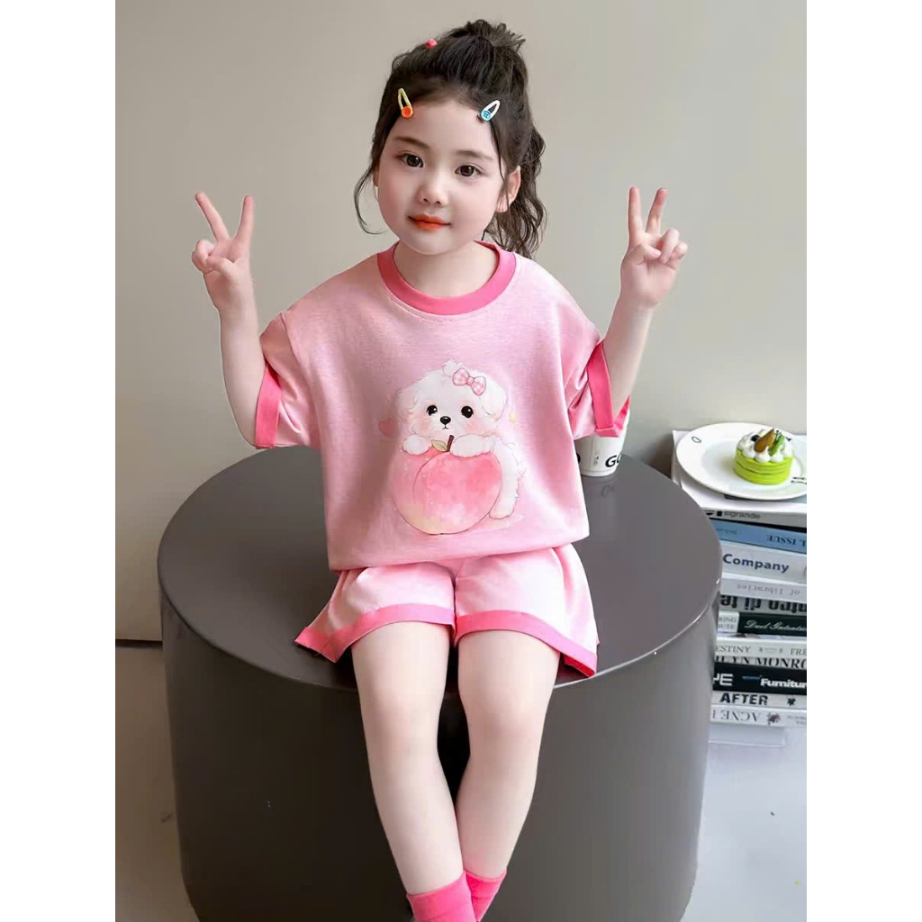 ( COMBO 1-2-3 ) BỘ CÚN ĐÀO BÉ GÁI SZ 14 -43 KG QUẦN ÁO BÉ GÁI MÙA HÈ 2026