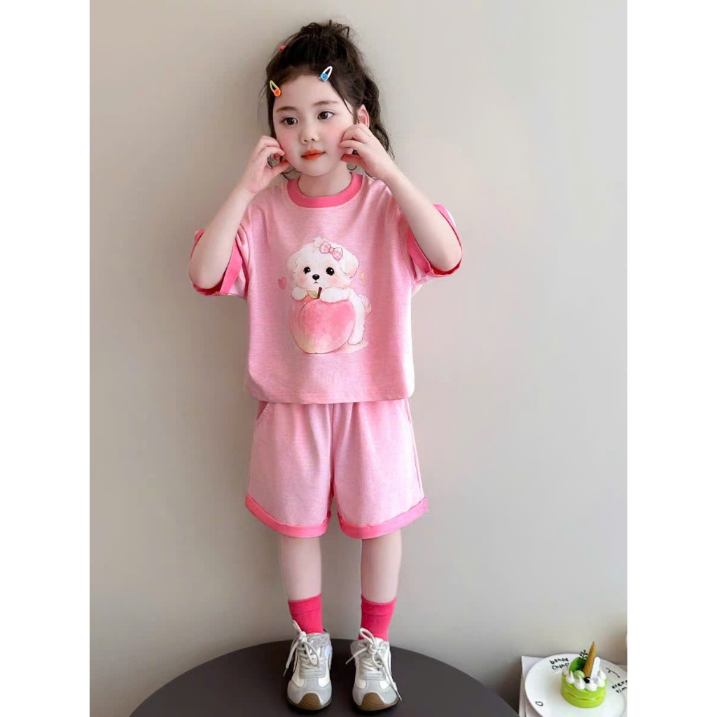 ( COMBO 1-2-3 ) BỘ CÚN ĐÀO BÉ GÁI SZ 14 -43 KG QUẦN ÁO BÉ GÁI MÙA HÈ 2026