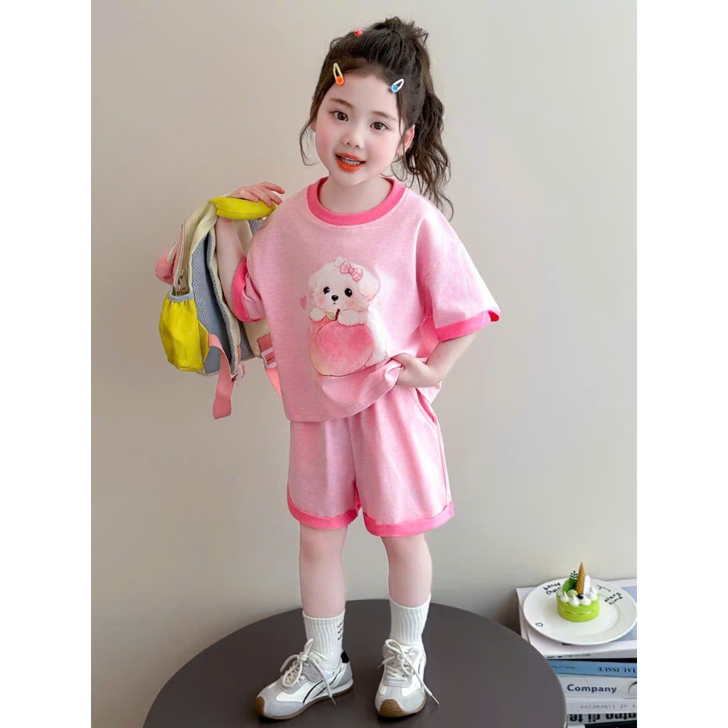 ( COMBO 1-2-3 ) BỘ CÚN ĐÀO BÉ GÁI SZ 14 -43 KG QUẦN ÁO BÉ GÁI MÙA HÈ 2026