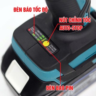 Máy siết bulong Không Chổi Than Makita 20Vmax, Lực siết 380Nm - Bắn Vít Mở Ốc - Tặng 5 khẩu + chuyển bắn vít