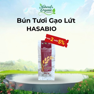 Bún Tươi Gạo Lứt Hữu Cơ HASABIO 250g Chuẩn EU & USDA Organic Không Gluten Thuần Chay Healthy - Natural Market