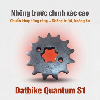 Nhông Sên Dĩa Giá Rẻ: Dĩa Vàng 52T + Sên Vàng 10 Ly Dành Cho Dat Bike Quantum S1
