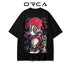 Áo thun Orca in hình Akaza Demon Slayer - Vải Cotton cao cấp - ORCA353
