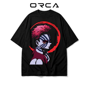 Áo thun Orca in hình Akaza Demon Slayer - Vải Cotton cao cấp - ORCA357