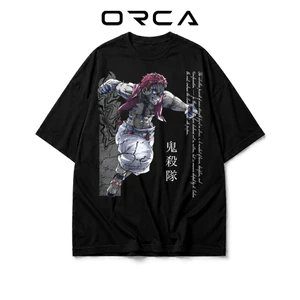 Áo thun Orca in hình Akaza Demon Slayer - Vải Cotton cao cấp - ORCA359