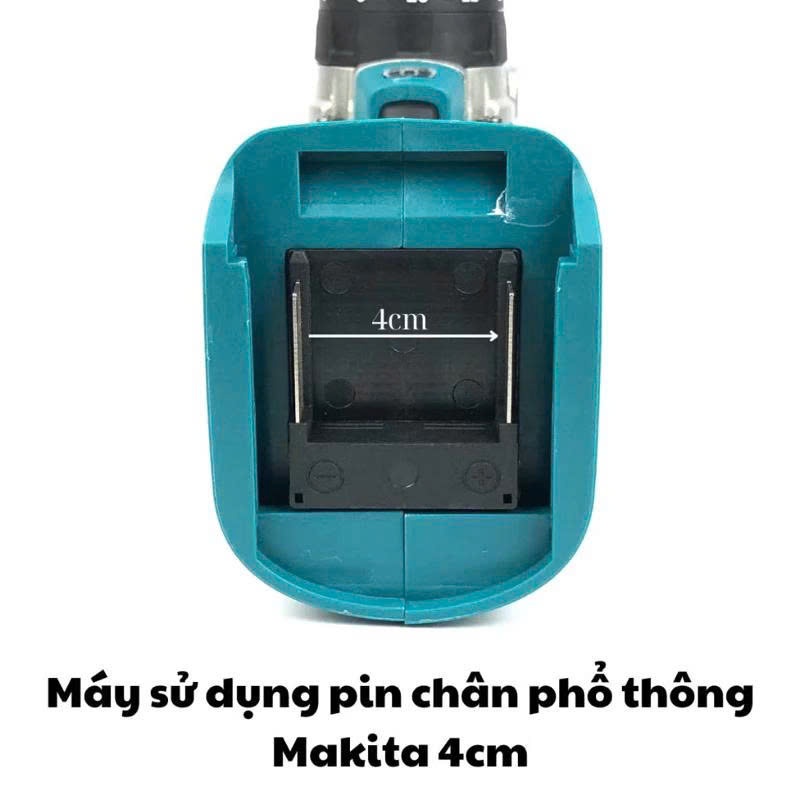 Máy Khoan Pin 3 Chức Năng Makita 199vf, Lực Siết 125Nm, Không Chổi Than Đầu kẹp 13mm Autolock - Tặng 3 mũi