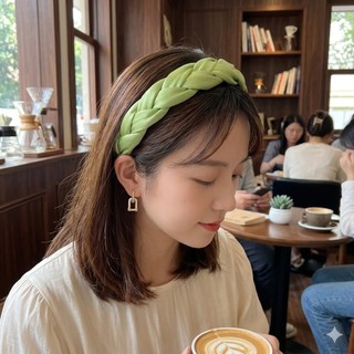 Bờm tóc vải ánh nhũ nhiều màu, có xanh cốm Chồi accessories, bờm tóc tết sang chảnh bản lớn - Y038
