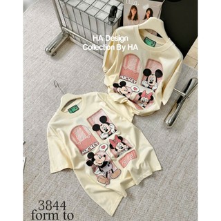 Áo Thun Nữ Mickey Họa Tiết Form Rộng QCCC Cao Cấp