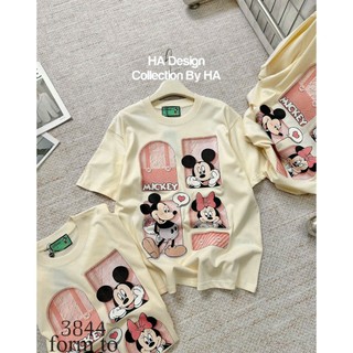 Áo Thun Nữ Mickey Họa Tiết Form Rộng QCCC Cao Cấp