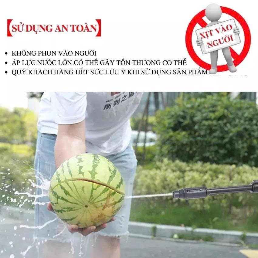 [BH 2 Năm] Máy xịt rửa xe, sân vườn Sakura YC007 Có Chỉnh Áp và Sakura A6 Không Chỉnh Áp - Tặng bộ phụ kiện