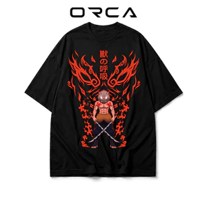 Áo thun Orca in hình Hashibira Inosuke Demon Slayer - Vải Cotton cao cấp - ORCA373