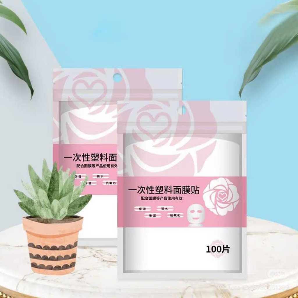 Mặt nạ nilon dùng trong spa ủ tê  ,1  gói 100 miếng