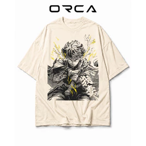 Áo thun Orca in hình Agatsuma Zenitsu Demon Slayer - Vải Cotton cao cấp - ORCA376