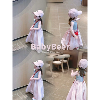Váy dài phong cách Hàn quốc cho bé/ váy Maxi đi biển cho bé  (chính chủ loại 1)