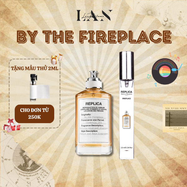 BST Nước hoa Unisex R.E.P.L.I.C.A Beach, Bubble, Coffee, Fireplace, Jazz, Lazy, Matcha LAN PERFUME, Nước Hoa Chiết