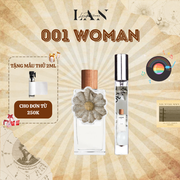 BST Nước Hoa Chiết Aire, Woman 001, Man 001, Essencia Pour Homme LAN PERFUME, Tinh Dầu Nước Hoa Thơm Lâu