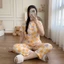 Đồ bộ Quần 9 tất Áo tay bồng Cổ tròn 2 nút, Chất vải tole lanh mềm mát mịn Đủ size 40-75kg NaShop