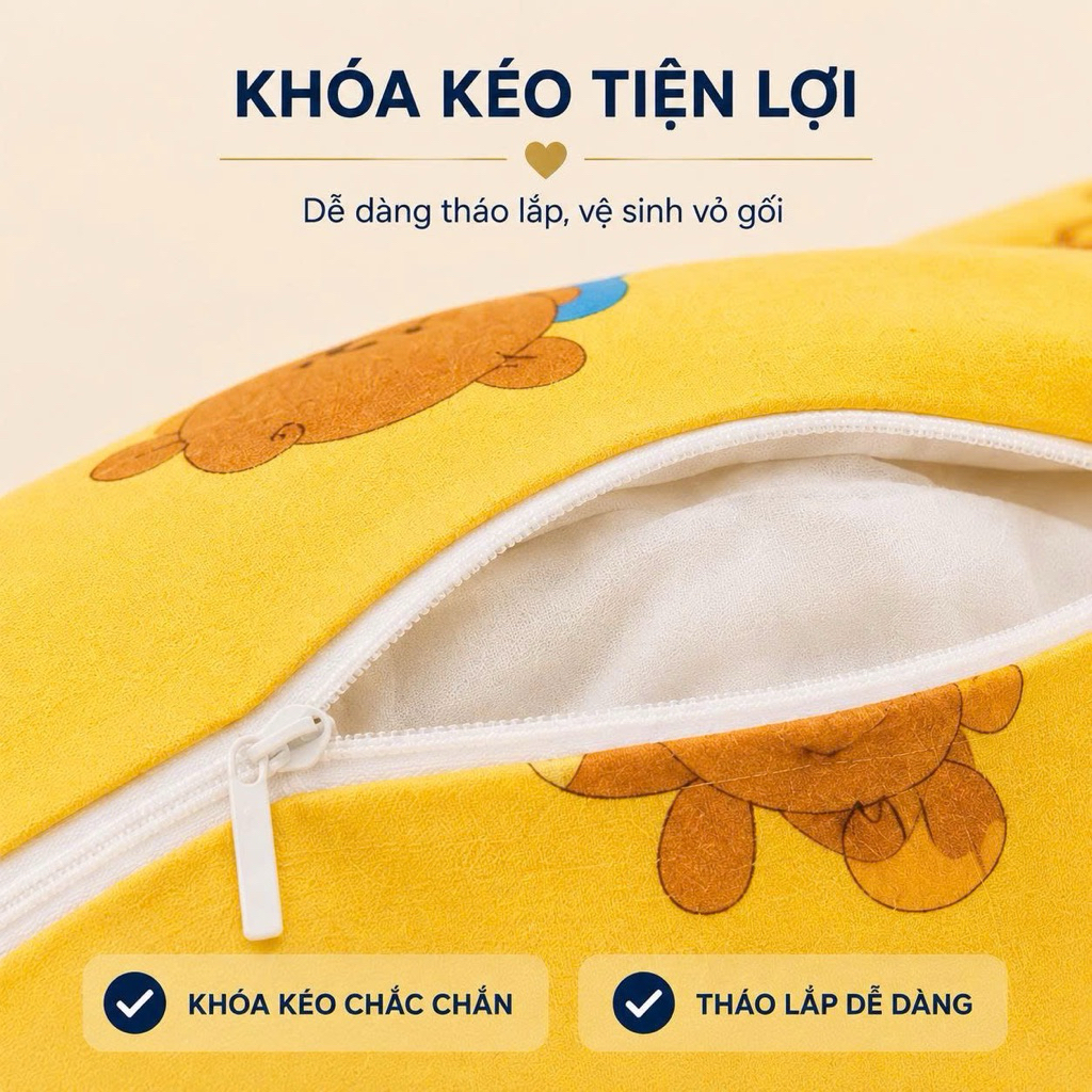 Áo gối ôm Thắng Lợi cotton Aniva Home, chất liệu cao cấp, mềm mại, thoáng khí, bền đẹp, tiện lợi