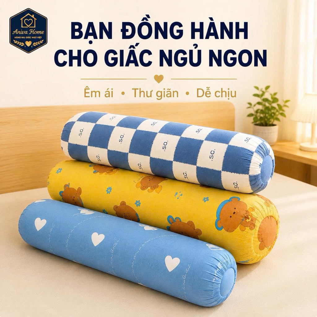 Áo gối ôm Thắng Lợi cotton Aniva Home, chất liệu cao cấp, mềm mại, thoáng khí, bền đẹp, tiện lợi