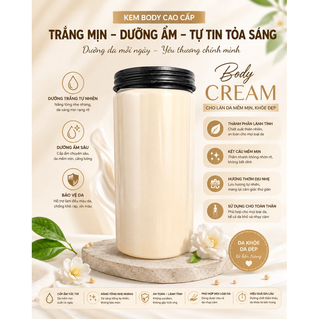 150 body sữa chua khử thâm đen chai lì