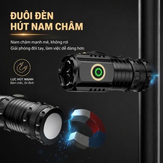 Bộ đèn pin mini S350X siêu sáng - phiên bản nâng cấp 2 pin và khớp nối dài - 5 chế độ sáng
