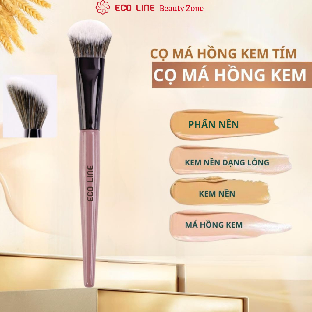 Cọ má hồng kem cọ tạo khối vát nghiêng cọ phấn phủ đánh má hồng