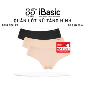 Pack 3 combo quần lót nữ su lưng vừa không đường may không lộ viền iBasic PA3V188