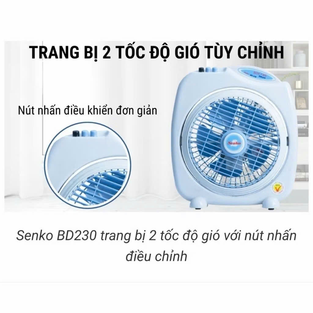 QUẠT MINI SENKO CHÍNH HÃNG – NHỎ GỌN, MÁT MẺ CẢ NGÀY 🌬️