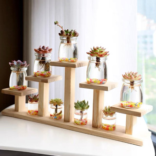 Kệ Để Bàn Hoa Giá Đỡ Đứng kệ để cây cảnh mini đồ lưu niệm trên bàn sang trọng gỗ tự nhiên nhiều kích thước